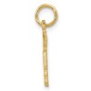 Black Bow Jewelry 14k Yellow Gold Diamond Cut RN Caduceus Charm - 2 of 4