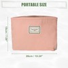 Unique Bargains Portable Canvas Zipper Makeup Bags and Organizers 1 Pc - 4 of 4