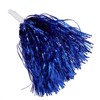 Juvale 6 Pairs Sports Cheerleading Pom Poms, Blue Foil Fringe - 3 of 4