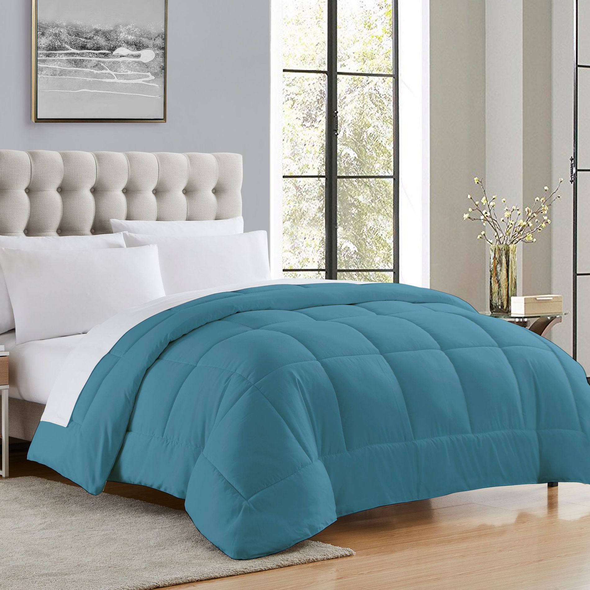 Down Alternative All-Season Warmth Luxurious Plush Loft Comforter/Duvet Insert by Sweet Home Collection®