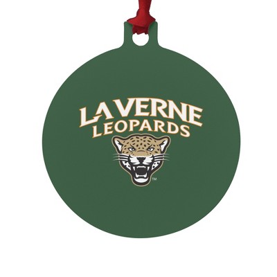 University of La Verne Primary Logo Aluminum Holiday Christmas Tree Ornament