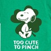 Boys' - Peanuts - St. Patrick's Day with Snoopy Short Sleeve Graphic T-Shirt - 2 of 4