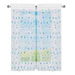 Collections Etc 3D Spring Butterfly Semi-Sheer Curtain Panel