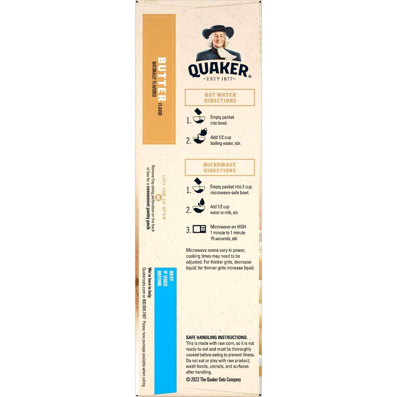 Quaker Instant Grits Butter - 10ct/9.8oz, 4 of 6