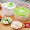 Fortune Candy 3L Multifunctional Vegetable Spinner and Grater, Compact Salad Strainer Bowl for Quick Prep, Easy to Clean, Lightweight Kitchen Gadget - 2 of 4