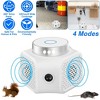 iMountek"360° Ultrasonic Rodent Chaser – Indoor Electronic Mouse Control with Ultrasonic Sound Deterrent"White - 2 of 4