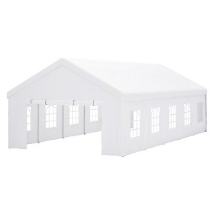 Maliang Party Tent, Heavy Duty Event Tent with 1 Doors & 7 Windows, Waterproof,UV Protection, Patio Gazebo for Party, Event,Picnic,White - 1 of 4
