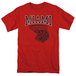 Miami University-Ohio Basketball Hoop Adult T-Shirt Red - 1 of 4