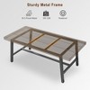 70.87 Large Long Dining Table for 6-8 People, Rustic Wood Kitchen Table with Sturdy Black Metal Legs - 3 of 4