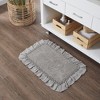 Burlap Dove Grey Bathmat 20x30  VHC Brands - 3 of 3