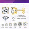 6 Pairs Stud Earrings Fashionable and Lightweight, Low Allergy Suitable for Women - 2 of 4