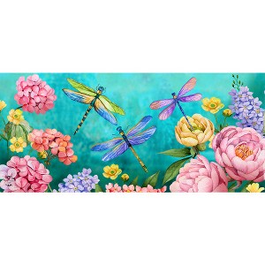 Briarwood Lane Spring Dragonfly Garden Mini Mat 22x10 Indoor Outdoor For Spring Doormat - 1 of 3