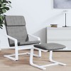 vidaXL Relaxing Chair Dark Gray Fabric - 3 of 4