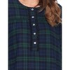 Ashford & Brooks Women's Flannel Plaid Long Sleeve Nightgown - 4 of 4
