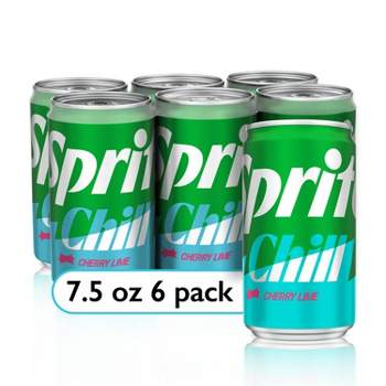 Sprite Chill Cherry Lime Natural Flavor Soda - 6pk/7.5 fl oz Mini-Cans