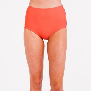 Calypsa Women's High Waisted Full Coverage Bikini Bottom - 1 of 4