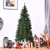 Tangkula 6ft Prelit Half Christmas Tree Artificial PVC Material Metal Stand w/ LED Lights - 3 of 4