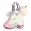 Aurora Small Rainbow Unicorn Boot Fancy Pals Fashionable Stuffed Animal Purple 7.5" - 2 of 4