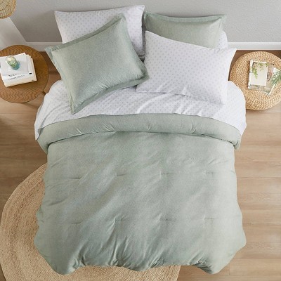510 Design Camden Chambray Print Microfiber Comforter Set with Bed Sheets