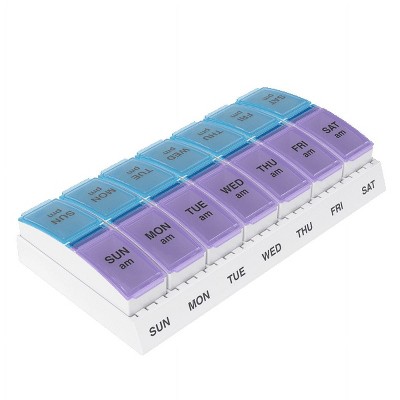 Ezy Dose Weekly AM/PM Pop Out Compartments Pill Organizer