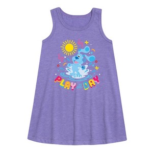 Girls' - Blue's Clues & You! - Play Day Graphic Sleeveless Aline Dress - 1 of 1