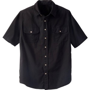 Boulder Creek by KingSize Men's Big & Tall Short Sleeve Denim And Twill Shirt - 1 of 4