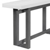 GlasFlength Console Tables with Special Design, ModernLuxe, Simplicity Rectangle Console Table, for Living Room, Muticolored, 59.1"*15.7"*31.7" - 2 of 4
