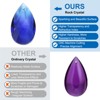 Unique Bargains Crystal Pendants Teardrop Beads for DIY Lamp Arts Crafts Decoration 6 Pcs - 3 of 4
