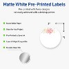 Avery Labels, 2" Diameter, Silver-Holly Sparkles, Matte, 120ct - 2 of 4