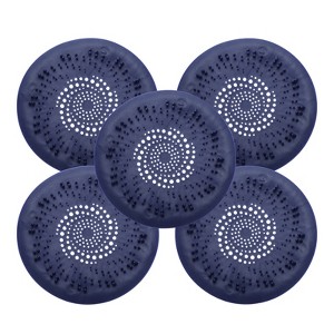 Unique Bargains Silicone Flexible Round Washable with Suction Cups Tub Drain Stoppers 5 Pcs - 1 of 3