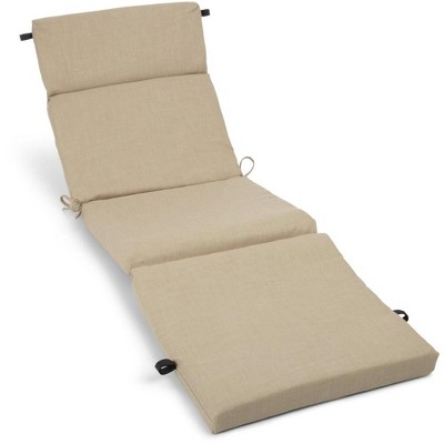 Blazing Needles, 72-inch by 24-inch Solid Polyester Outdoor Chaise Lounge Cushion