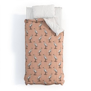 Deny Designs Egrets on Peach Little Arrow Design Co Comforter and Sham Set - 1 of 4