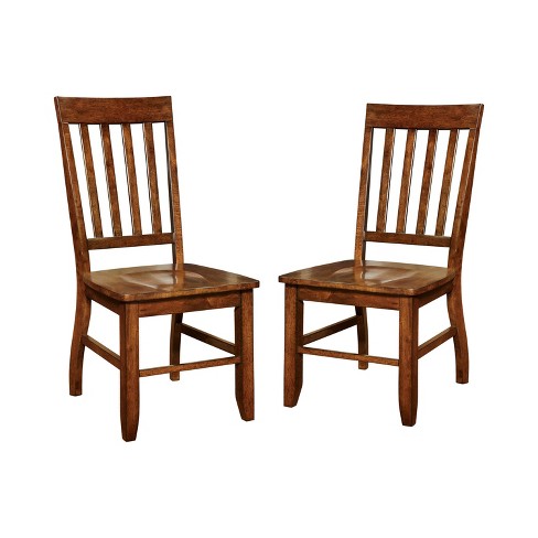 Set Of 2 Craytontraditional Wooden Side Chairs Dark Oak Homes Inside Out Target