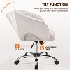 Yaheetech Rolling Office Chair Armchair with Tufted Barrel - 4 of 4
