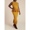 ELOQUII Women's Plus Size Fringe Hem Sweater Top - 4 of 4
