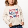 The Juniper Shop Coquette Bow Chart Stars And Stripes Toddler Sweatshirt - 3 of 4