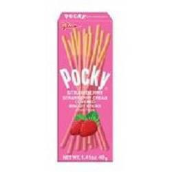 Glico Pocky Strawberry Cream Covered Biscuit Sticks - 1.41oz