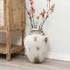 LuxenHome Distressed Off-White with Brown Milk Jug 16.1-Inch Tall MgO Vase Multicolored - image 4 of 4