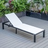 LeisureMod Marlin Patio Sling Chaise Lounge Chair in Black Aluminum - 4 of 4