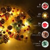 Christmas Garland Decoration with 20 LED Lights 6.3FT Pre-Lit Artificial Christmas Garland,Battery Powered with Red Berries Lighted Christmas Garland - 3 of 4