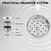 Stainless Steel Utility Sink, 28" Free Standing Indoor Outdoor Single Bowl Kitchen Laundry Sink with Cold and Hot Water Pipe - 3 of 4