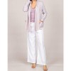 Women's Jersey Knit Cardigan with Pockets - M.RENA - 3 of 4