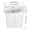 NicBex Bathroom Vanity with Sink, Bathroom Sink Cabinet, 2 Soft-Closing Cabinet Doors with Adjustable Shlef for Bathroom - 2 of 4