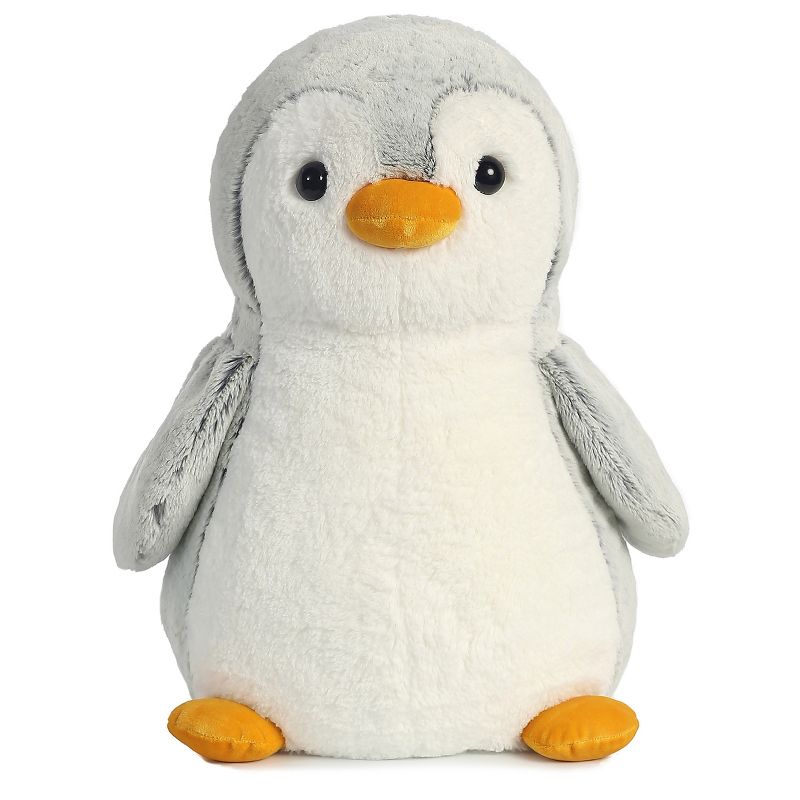 Aurora PomPom Penguin 16" Grey Stuffed Animal, 1 of 3