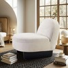 Hrinhom 35.8"W Modern Fabric Accent Chair with Bentwood Legs, Soft Padded Backrest - 2 of 4