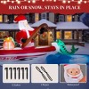 SEVOBAL Inflatable Holiday Decorations 10FT Christmas Inflatable Decoration, Inflatable Santa Fishing on Boat, Multicolored, 118.1"*32.7"*51.2" - 3 of 4