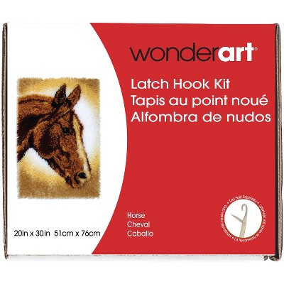 Wonderart Classic Latch Hook Kit 20"X30"-Horse