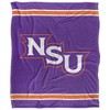 Northwestern State University Primary Logo Stripes Silky 50x60 Blanket, 1 Sided - 2 of 4