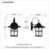 Quoizel Lighting Lombard 1 - Light Sconce in  Matte Black - 3 of 4
