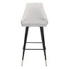 29.5" Luxe Velvet Barstool Gray - ZM Home - 4 of 4